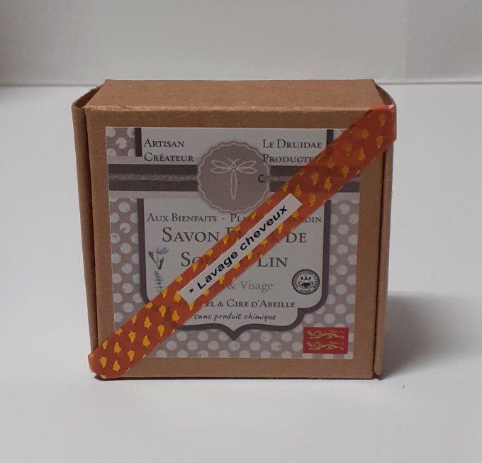 Savon Naturel très doux du Druide au Lin Cheveux (SAF)