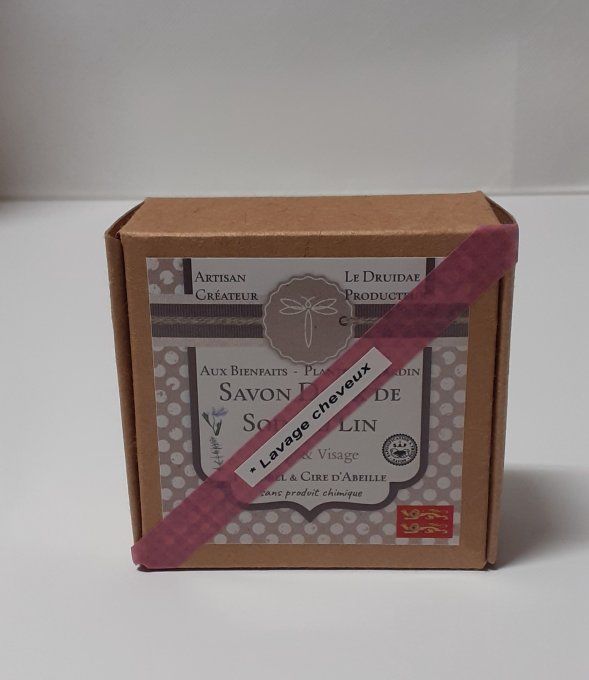 Savon Naturel très doux du Druide au Lin Cheveux (SAF)